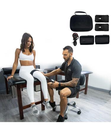 BFR Blood Flow Restriction Bands Complete Arm Package for Legs Occlusion Training Compact Training System Carrying Case (Full Set)