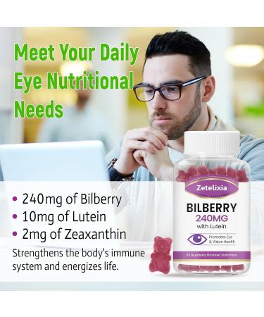 2 Pack Lutein Gummmies Eye Health Supplement for Adults Lutein & Zeaxanthin Supplements Eye Vitamins Gummies Bilberry with Lutein for Promoting Eye & Vision - 120 Gummies 60 Count (Pack of 2) - Buy Online on GoSupps.com