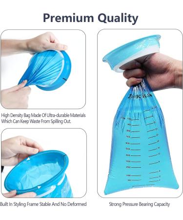 Hion Sick Bags 10 Pack - Leak-Resistant Vomit Bags for Motion Sickness, Travel, Pregnant Women & Taxi Drivers - Emesis Bags 10 Count - Buy Online on GoSupps.com