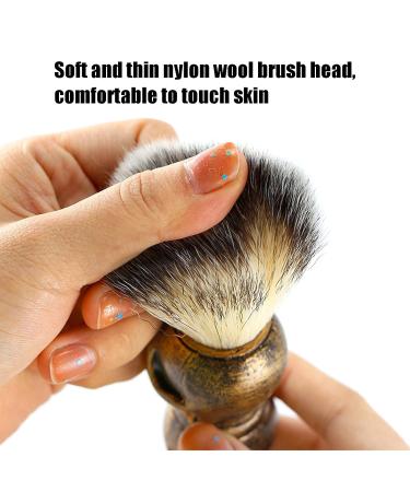 Premium Skeletal Gold Manual Shaving Brush for Men - Perfect for Shaving Cream & Grooming - Buy Online on GoSupps.com