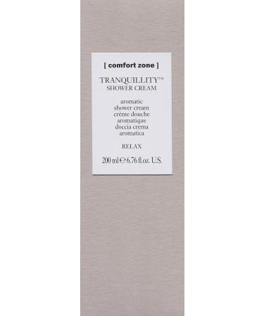 Comfort Zone Tranquillity Shower Cream - 200 ml Bottle - Aromatic Amaranth Essential Oils - Silky Smooth Skin - Natural Ingredients - For Shower - Buy Online on GoSupps.com