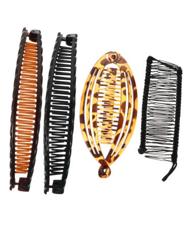 DOITOOL 1 Set Banana Clip Women Hair Grips Combs for Women Hair Ponytail Womens Barrettes for Hair Retro Hairpins Banana Hair Clips European and American Hair Dryer Woman Plastic