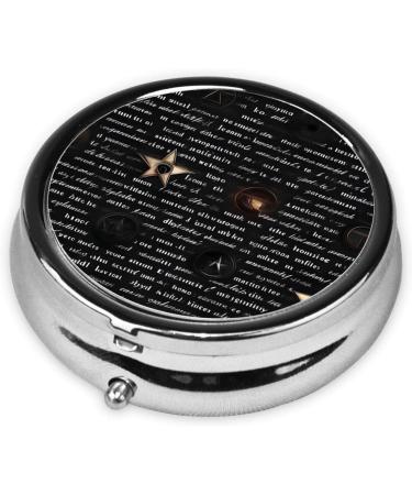 Buy Mysterious Textround Pill Box - 3 Compartment Portable Organizer for Travel | International Shipping Available - Buy Online on GoSupps.com