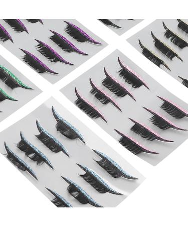 28 Pairs Reusable False Eyelashes - 7 Colors Makeup Stickers for Women & Girls | International Shipping - Buy Online on GoSupps.com