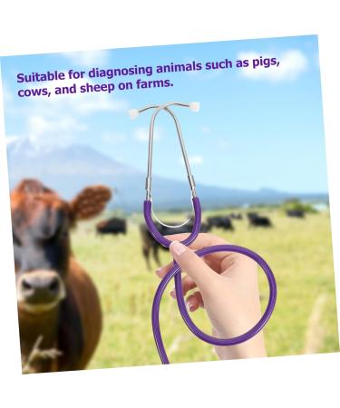 Stethoscope Farms: Premium Vet & Household Stethoscopes for Pets & Livestock - Single Tube Metal & Rubber Purple - Buy Online on GoSupps.com