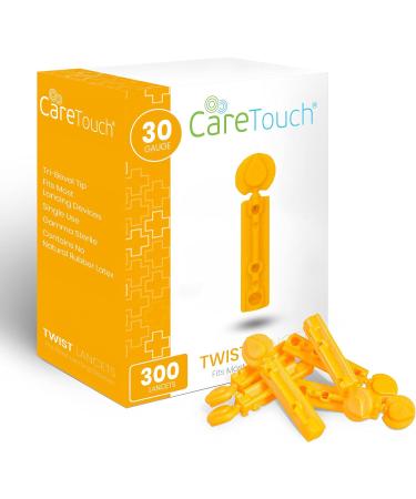 Diabetic Lancets for Blood Testing - 30 Gauge, 300 Count - Fits Most Lancing Devices - Sterile Single Use Blood Sugar Lancets - Buy Online on GoSupps.com