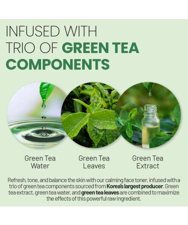 LAPALETTE Calming Green Turnover Toner | Green Tea | Hydrating & Moisturizing | Gentle Peeling with Natural Aha Bha & PHA Ingredients | Red Irritated Skin | Vegan | Korean Skincare 6.75fl.oz - Buy Online on GoSupps.com