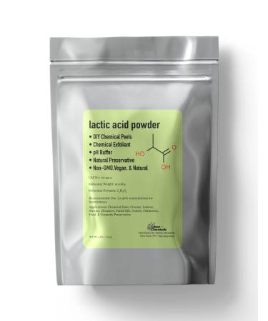 Talsen Chemicals Lactic Acid Powder Lactic Acid Food and Cosmetics Grade DIY Lactic Acid Peel for Skin Moisturizing 4 Ounce (Pack of 1)