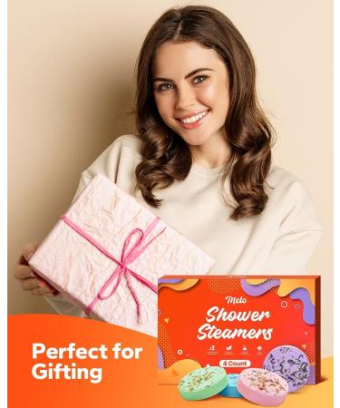 Meto Shower Steamers Aromatherapy Bath Bombs with Essential Oils - Rose, Eucalyptus, Lavender, Mint - Self Care & Anxiety Relief - Birthday Gifts - 4 Count - Buy Online on GoSupps.com