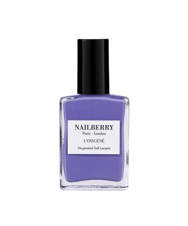 Nailberry L'Oxyg n Oxygenated Nail Lacquer | Bluebell 15ml | Polish for a Healthier Manicure & Long Lasting Colour | 12-Free Vegan Halal Cruelty & Gluten Free