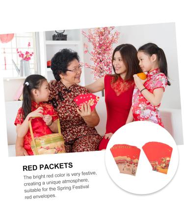 CAXUSD 20pcs Red Envelope Bag Pocket Wallet Lucky Money Pockets Red Lucky Money Pocket Spring Festival Year Red Envelopes Zodiac Hong Bao Bling Purse Paper Wedding China Xc04 - Buy Online on GoSupps.com