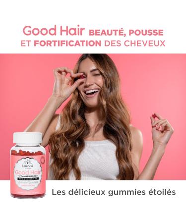 Lashil Beauty - Food Supplements - Hair Growth - Anti Hair Loss/Good Hair Men - Hair Treatment - 3 x 60 Gummies - Made in France - Biotin Vitamin B6 Zinc - Buy Online on GoSupps.com