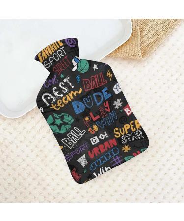 Basketball Hot Water Bottle with Plush Cover - Hand Warmer for Adults & Kids | 26.5x15.3cm - Ideal for Cozy Comfort - Buy Online on GoSupps.com