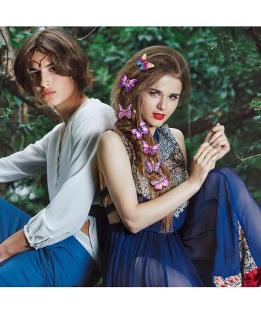 Beaupretty Colorful Butterfly Hairpins Set for Wedding & Parties - 10pcs Infants Bridal Headwear Accessory - Buy Online on GoSupps.com