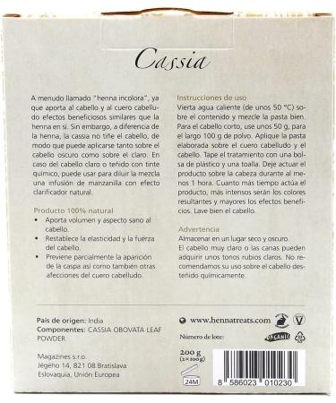  INDIAN NATURAL HAIR CARE Cassia - Volume and strength for your hair - 200 g - Powder - Buy Online on GoSupps.com