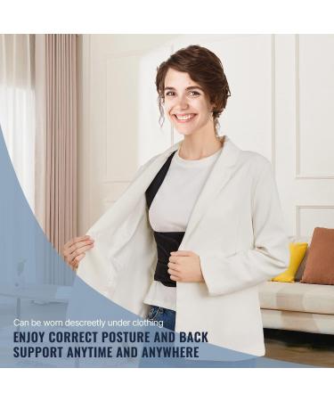 Adjustable Back Brace & Posture Corrector for Men & Women - Relieve Back Pain & Correct Scoliosis (M Waist: 34-41 inch - Buy Online on GoSupps.com