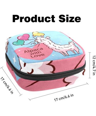 Shop Cute Alpaca Storage Bags for Women's Bandages & Menstrual Items - Multi-Colored Portable Holders for School & Office - Buy Online on GoSupps.com