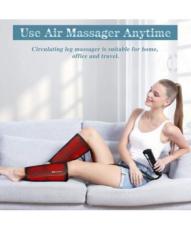 Compression Leg Massager with Heat - Relief for Muscle Fatigue, Leg Calf Air Massager for Circulation - Perfect Gifts for Women & Men - Buy Online on GoSupps.com
