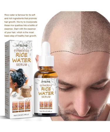 4 Piece Fermented Rice Water Serum - Natural Hair Growth & Anti-Hair Fall Solution | 10ml Regrowth Lotion for Thinner Hair - Buy Online on GoSupps.com