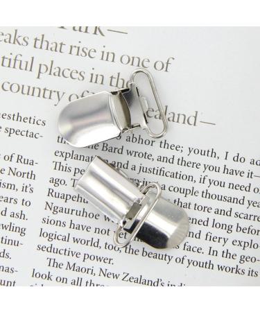 HNEJA 20 x Suspenders for Hairpins - 20mm Silver Strap & Hook | International Shipping Available - Buy Online on GoSupps.com