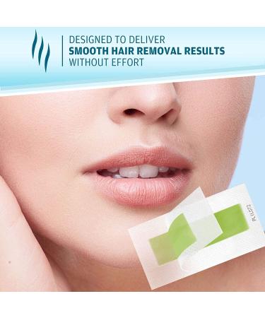 Hypoallergenic Face Wax Strips - 72 Count Hair Removal Strips for Eyebrow, Lip, Cheek, Arms, Underarm, and Bikini - Buy Online on GoSupps.com