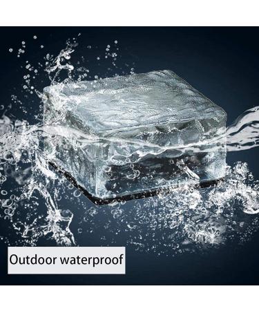 Set of 4 Solar Ice Cube Rocks Light LED Paver Garden in-Groud Buried Light Automatic Switch for Outdoor Path Road Yard Warm White - Buy Online on GoSupps.com