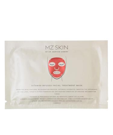 MZ SKIN Vitamin C & E Infused Treatment Face Mask - 5 Masks for Radiant Skin with Green Tea & Liquorice Extract - Shop Now - Buy Online on GoSupps.com