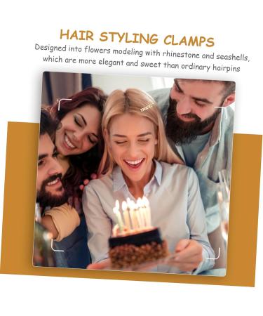 minkissy 1pc Hairpin Wedding Headpiece for Bride Crystal Alligator Clips Bling Hair Clips Decorative Hair Clips Hair Bangs Hair Barrettes Button Alloy Girl - Buy Online on GoSupps.com