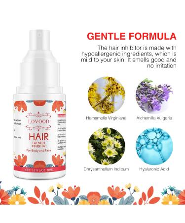 Hair Growth Inhibitor Spray - Non-Irritating Formula for Face and Body - Buy Online on GoSupps.com