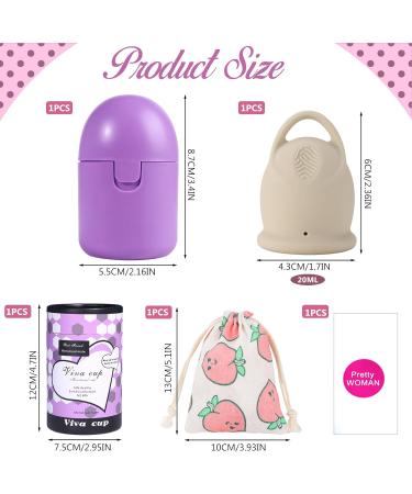 Menstruation Cup Set - Includes Sterilizer Storage Bag & Manual | Safe for Sports & Swimming | Eco-Friendly Solutions for Every Flow - Buy Online on GoSupps.com