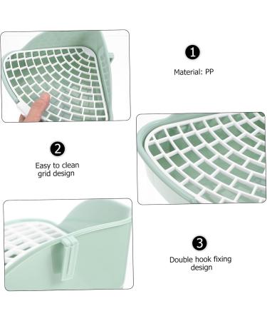 Kisangel 2pcs Box Rabbit Toilet Guinea Toilet Bunny Potty Trainer Cage Chinchilla Bins Animal Rabbit Potty Pp 25X20X10CMx2pcs Greenx2pcs - Buy Online on GoSupps.com