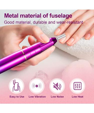 Portable Electric Nail Drill Compact Electrical Professional Nail File Kit for Acrylic Gel Nails Manicure Pedicure Polishing Shape Tools Design for Home Salon Use - Buy Online on GoSupps.com