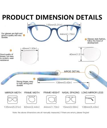 Shop 100 Classic 4 Pack Ladies Cateye Reading Glasses - Floral Design Spring Hinges 2.00 Magnification - Stylish & Comfortable Eyewear for Women - International Shipping Available - Buy Online on GoSupps.com