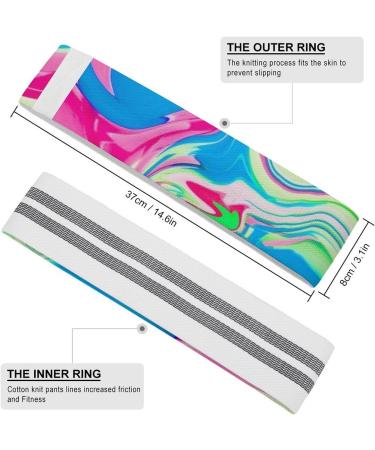 Colorful Abstract Watercolor Yoga Workout Bands - Comfort & Resistance Straps for Legs & Booty | Physical Therapy Aids - International Shipping Available - Buy Online on GoSupps.com