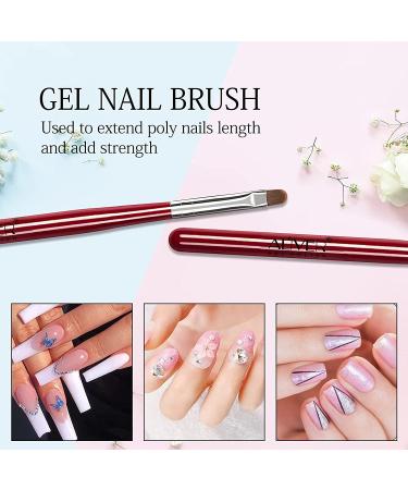 Nail Art Brushes Set for Salon Quality Manicures - Gel Polish Design Pen, Nail Extension & Builder Gel Brush, Liner Brush, Dotting Pen - DIY Manicure Tools - Buy Online on GoSupps.com