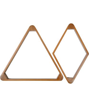 ISZY Billiards Dark Oak Pool/Billiard Ball Rack Set - 8-Ball Triangle & 9-Ball Diamond (2 Pack) - Buy Online on GoSupps.com
