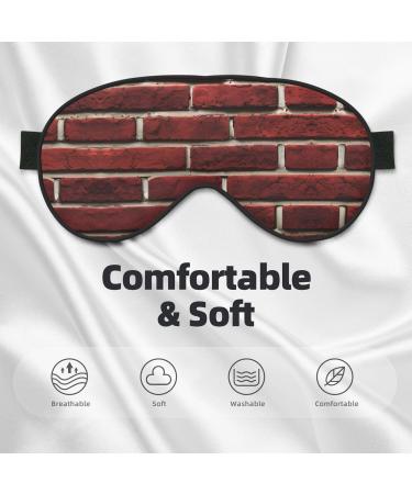 SSIMOO Brick Red Soft Sleep Eye Mask - Breathable Travel Eye Patch for Women | Relaxation & Comfort - Buy Online on GoSupps.com
