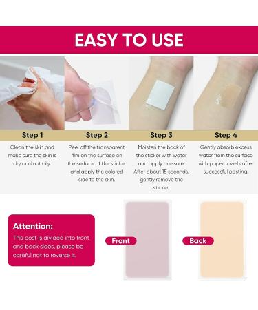 Ultra-Thin Breathable Tattoo Cover Up Tape - Skin Concealing, Waterproof (Fair Ivory) - 6 Pcs - Buy Online on GoSupps.com