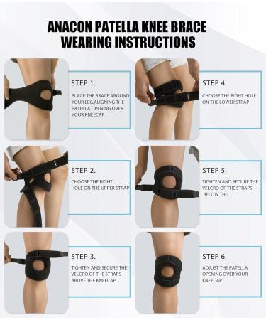 Adjustable Knee Brace 2 Pack for Arthritis Pain Relief - Patella Compression Sleeve for ACL MCL Injury Recovery - Support for Men and Women - Small (1 Pair) - Buy Online on GoSupps.com