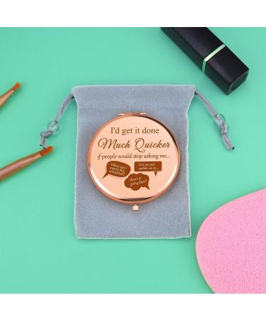 Funny Sarcastic Makeup Mirror - Perfect Gift for Women, Coworkers, Boss | Compact Folding Mirror for Christmas, Birthday - Buy Online on GoSupps.com