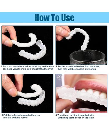 MXRFACTORY DENTATION: Reusable Temporary Veneers for Missing Teeth - 7 Pairs of Jagged Smile Prosthesis for Men & Women - Buy Online on GoSupps.com