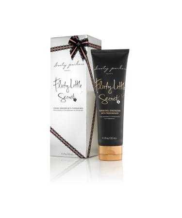 Booty Parlor Flirty Little Secret - Firming Bronzer with Pheromones - Skin-Tightening Tinted Body Cream - for Toning & Tanning Curves - Sexy Shimmer - Women's Sensual Skincare - 4.5oz/135ml
