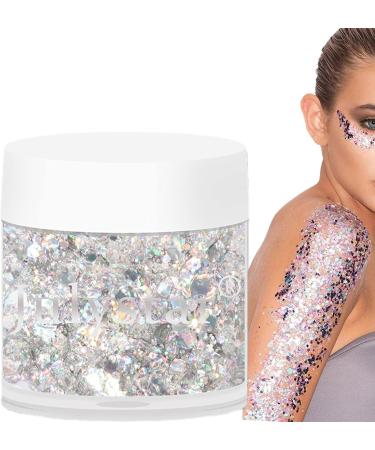  Vigcebit Glitter Body Gel | Christmas Makeup Face Body Eyes Lips Hair Nails Cosmetics - Perfect for Christmas Slime Resin Crafts Cosmetics - Buy Online on GoSupps.com