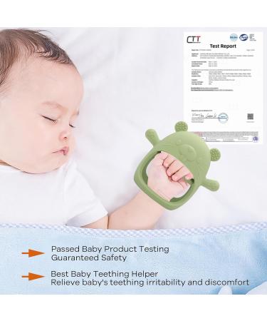 Shop Bite Ring Baby Toys - 2 Pack Dental Aids for 3-12 Months | Perfect Toddler Gifts (Beige + Pink) - Buy Online on GoSupps.com