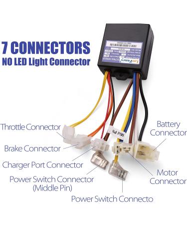 LotFancy 12V Controller with 7 Connectors for Razor Power Core 90, E90, E95 - ZK1200-DH - Buy Online on GoSupps.com
