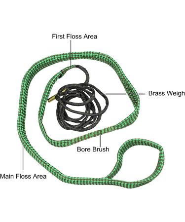 Nylon Gun Cleaning Snakes 2 Pack for .22 .223 5.56mm Rifles and Pistols - Buy Online on GoSupps.com