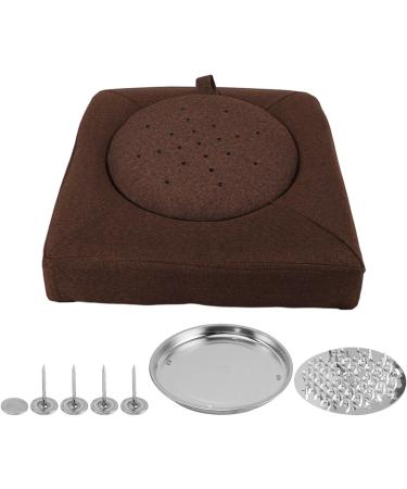Multifunctional Moxibustion Cushion Set - Easy to Clean Stool with Smoke Control & Soft Linen Sponge Filling for Feet (Brown) - Buy Online on GoSupps.com