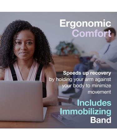 Armor Shoulder Immobilizer Sling with Rotator Cuff Brace - Support for Shoulder, Elbow, and Upper Arm Injuries - Men and Women - Buy Online on GoSupps.com