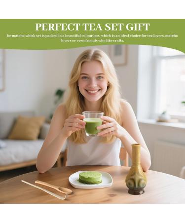 Matcha Kit 4 Pi ces Matcha Set Kit Matcha Comprend le Fouet Matcha en R sine Cuill re Traditionnelle Cuill re Th Support Fouet Matcha l'ensemble Parfait Pour Pr parer Bleu - Buy Online on GoSupps.com