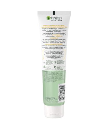 Garnier SkinActive Green Labs Brightening Gel Cleanser with Vitamin C - 4.4 oz (Pinea-C Pineapple) - for Dull, Uneven Skin - Buy Online on GoSupps.com